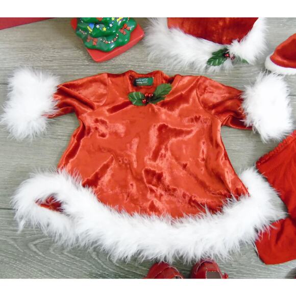 American Girl Bitty Baby SANTA'S HELPER Christmas Outfit Stacking Tree AG Bag + - Picture 2 of 10